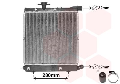 VAN WEZEL radiatorius, variklio aušinimas 07002003